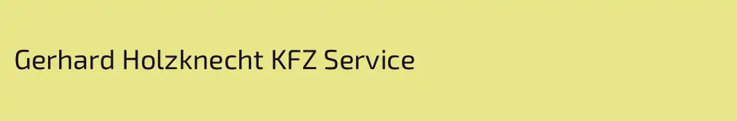 Gerhard Holzknecht KFZ Service